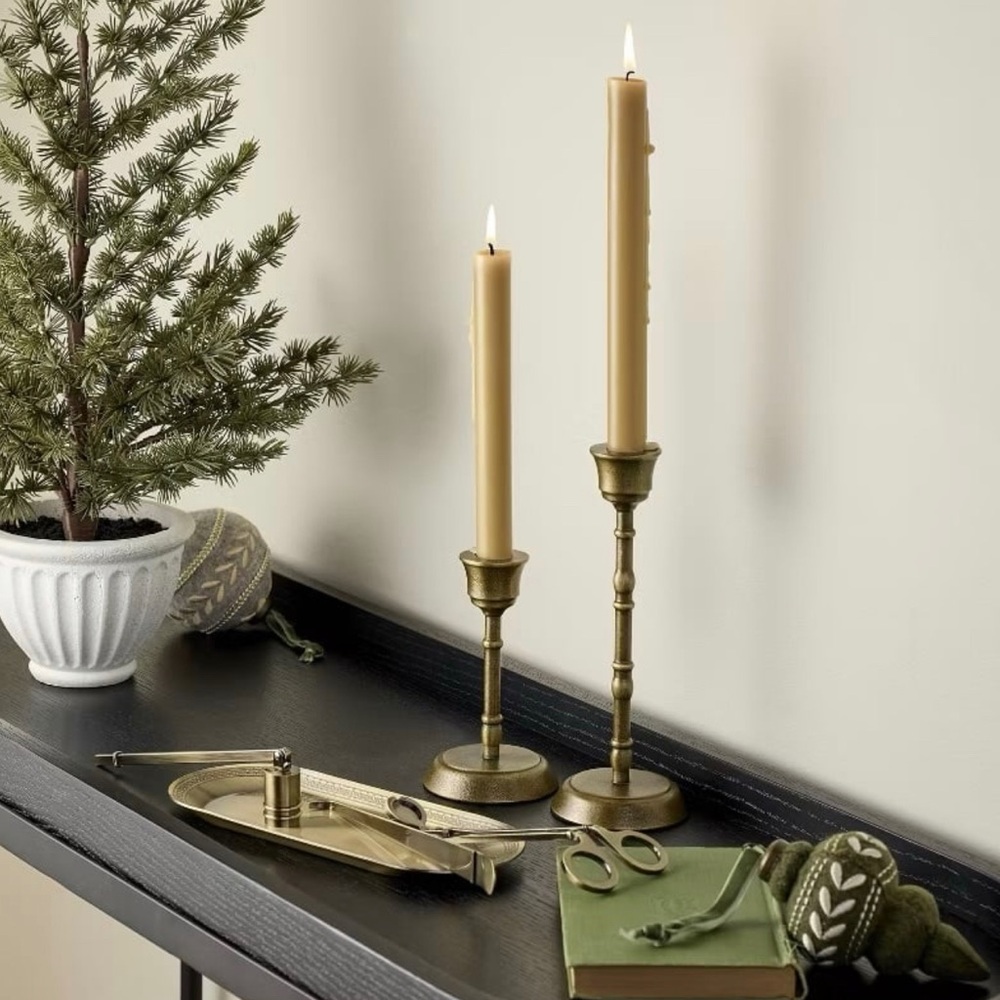 Brass Candle Accessories Kit (Set of 4) - Hearth & Hand with Magnolia - Picture 2 of 5